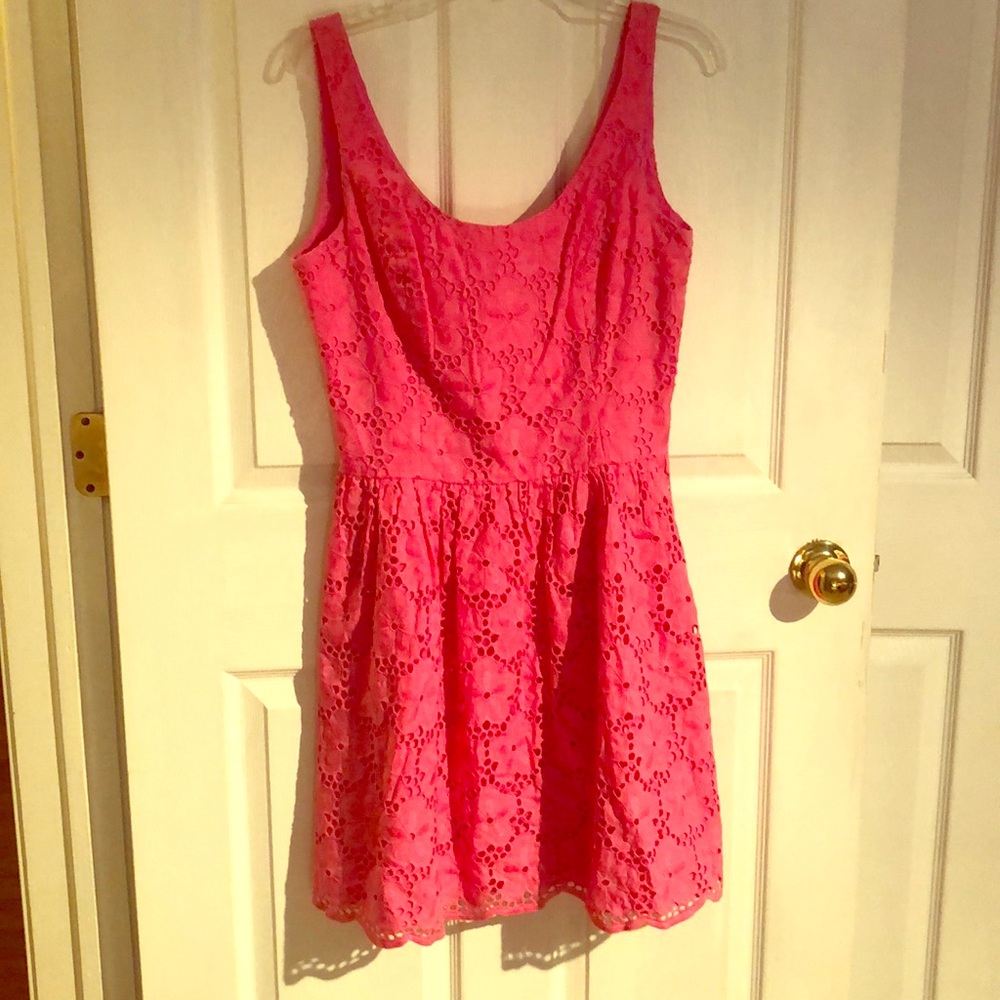 Lilly Pulitzer Calhoun Resort pink lace dress